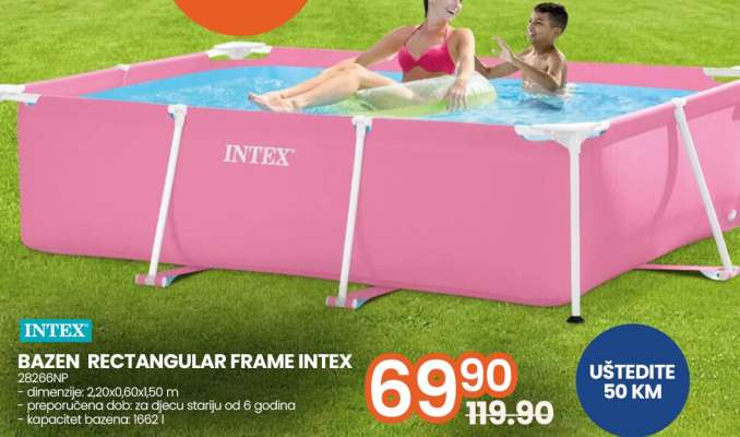 BAZEN RECTANGULAR FRAME INTEX