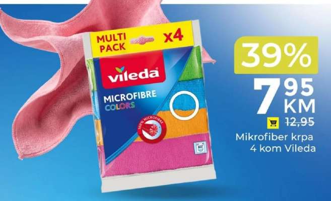 Mikrofiber krpa 4 kom Vileda