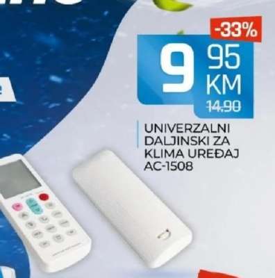 UNIVERZALNI DALJINSKI ZA KLIMA UREĐAJ AC-1508
