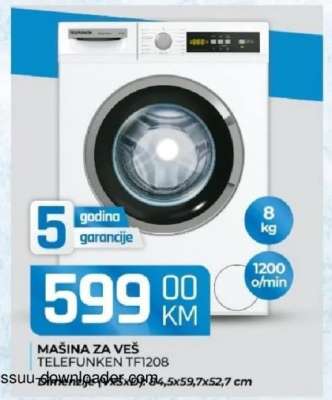 MAŠINA ZA VEŠ TELEFUNKEN TF1208