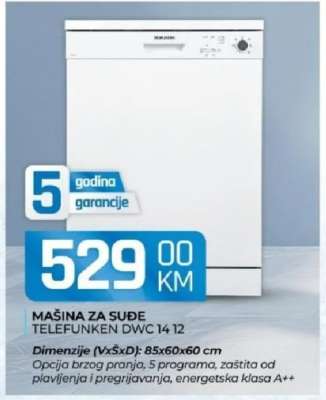 MAŠINA ZA SUĐE TELEFUNKEN DWC 14 12
