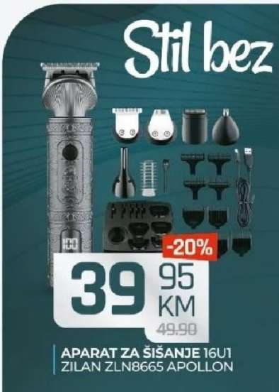 APARAT ZA ŠIŠANJE 16U1 ZILAN ZLN8665 APOLLON