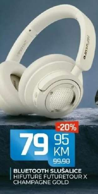 BLUETOOTH SLUŠALICE HIFUTURE FUTURETOUR X CHAMPAGNE GOLD