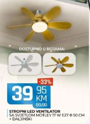 STROPNI LED VENTILATOR
