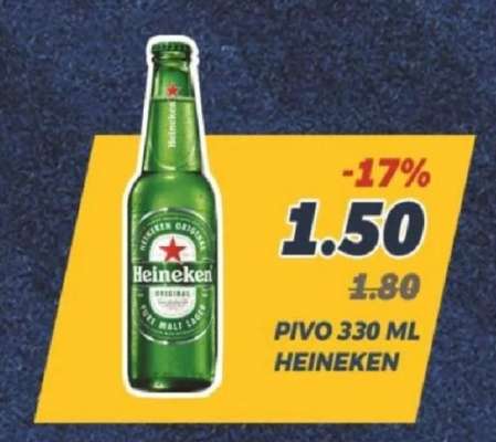 Pivo 330 ml, Heineken