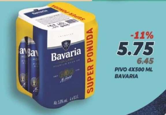 PIVO 4X500 ML BAVARIA