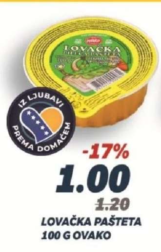 Lovačka pašteta 100 g, Ovako