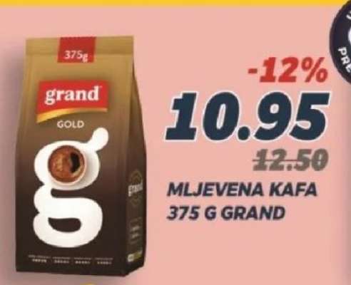 Mljevena kafa 375 g Grand