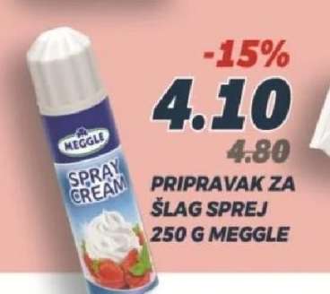PRIPRAVAK ZA ŠLAG SPREJ 250 G MEGGLE