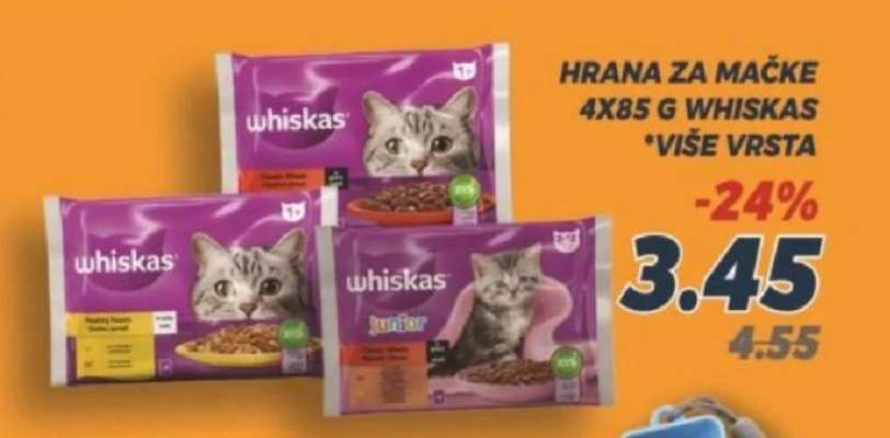 Hrana za mačke 4x85 g Whiskas