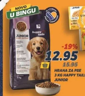 HRANA ZA PSE 3 KG HAPPY TAILS JUNIOR