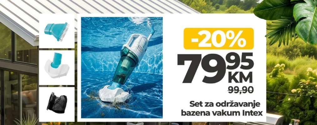 Set za održavanje bazena vakum Intex