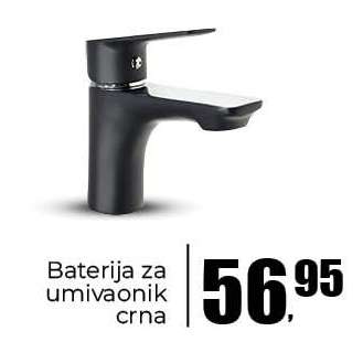 Baterija za umivaonik crna