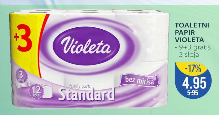 Toaletni papir Violeta