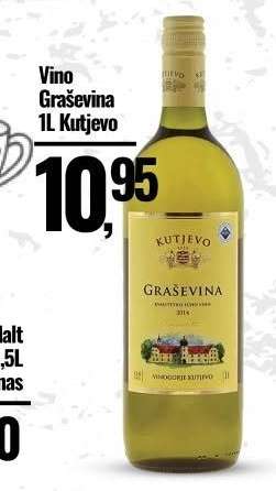 Vino Graševina 1L Kutjevo