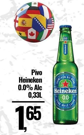 Pivo Heineken 0.0% Alc 0,33L