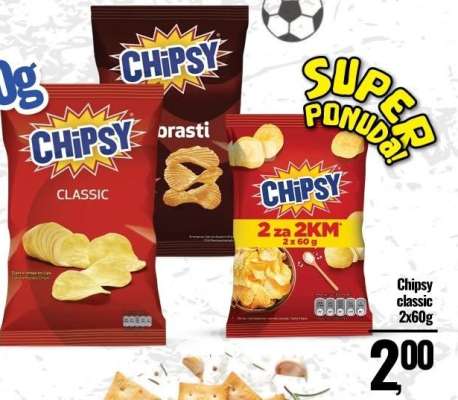 Chipsy classic 2x60g