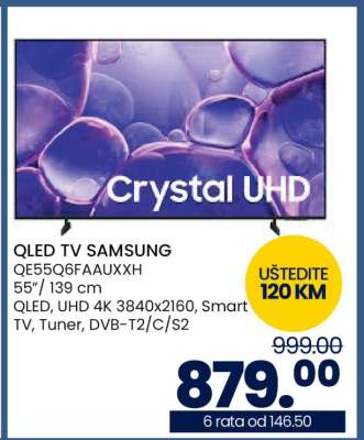 QLED TV SAMSUNG QE55Q6FAAUXXH