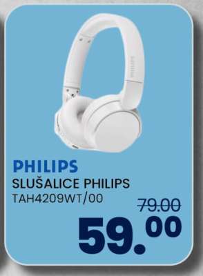 PHILIPS SLUŠALICE PHILIPS TAH4209WT/00
