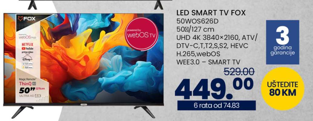 LED SMART TV FOX