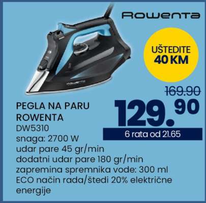 PEGLA NA PARU ROWENTA DW5310