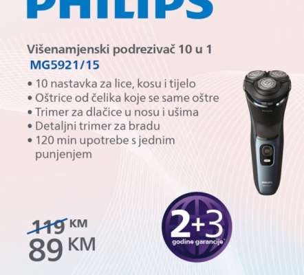 PHILIPS Višenamjenski podrezivač 10 u 1 MG5921/15