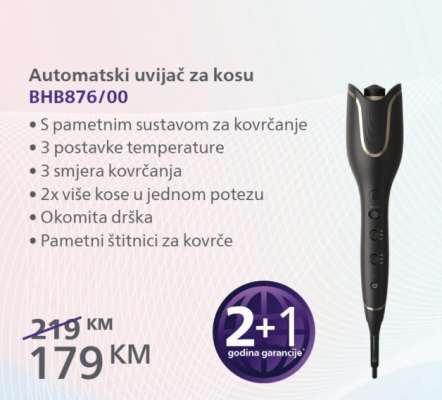 Automatski uvijač za kosu BHB876/00