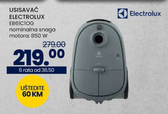 USISAVAČ ELECTROLUX EB61C1OG