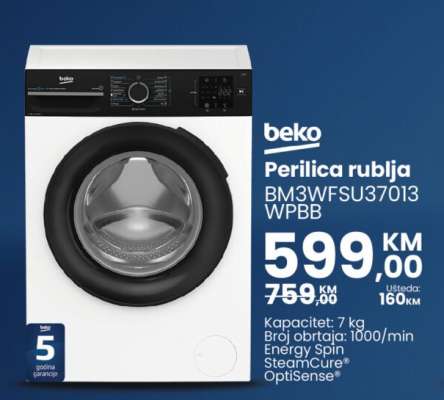 Perilica rublja BM3WFSU37013 WPBB