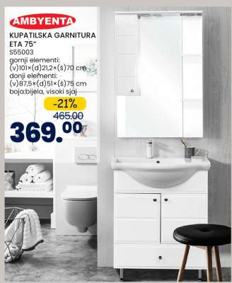 AMBYENTA KUPATILSKA GARNITURA ETA 75”