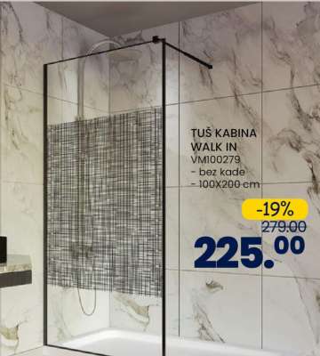 TUŠ KABINA WALK IN