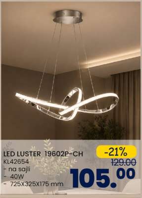 LED LUSTER 19602P-CH