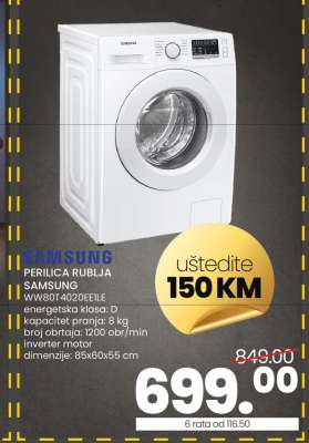 SAMSUNG WW80T4020EELE
