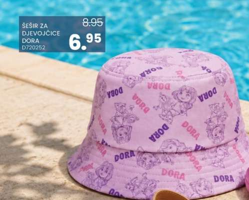 Šešir za djevojčice Dora