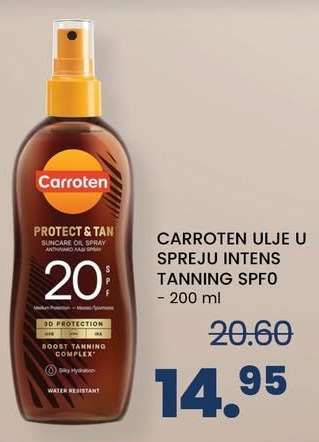 CARROTEN ULJE U SPREJU INTENS TANNING SPF0