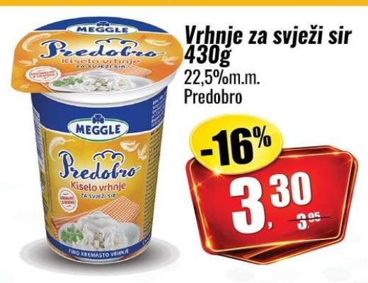 Vrhnje za svježi sir