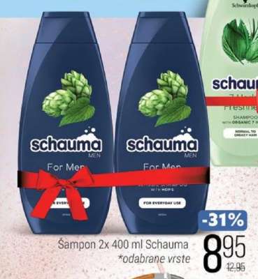 Šampon 2x 400 ml Schauma