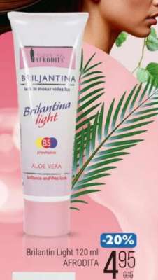 Brilantin Light 120 ml AFRODITA