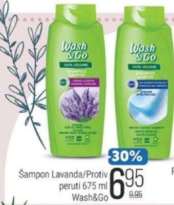 Šampon Lavanda/Protiv peruti 675 ml Wash&Go