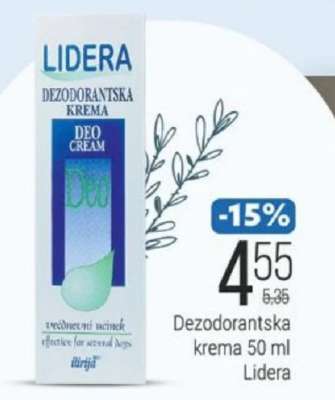 Dezodorantska krema 50 ml Lidera