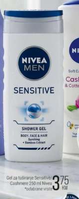 Gel za tuširanje Sensitive/Cashmere 250 ml Nivea