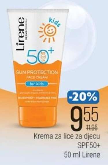 Lirene Sun Protection Face Cream for Kids