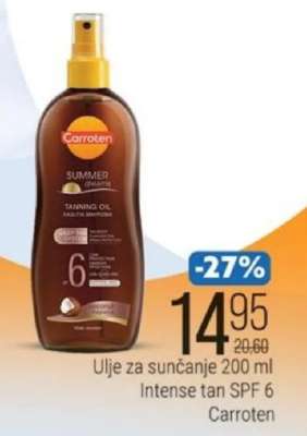 Carroten Intense tan SPF 6