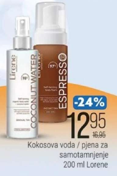 Kokosova voda / pjena za samotamnjenje