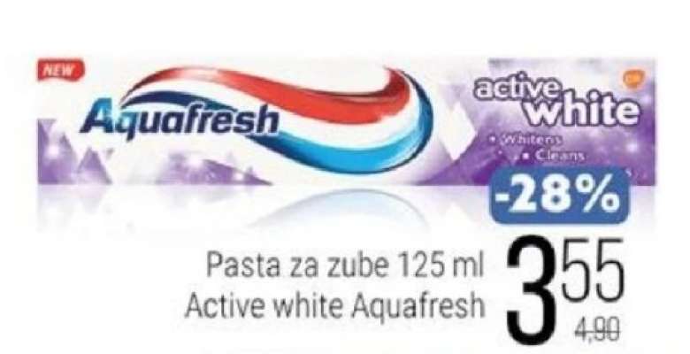 Pasta za zube 125 ml Active white Aquafresh