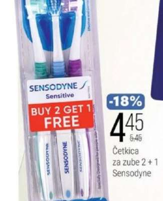 Četkica za zube 2+1 Sensodyne