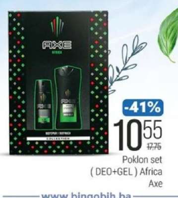 Poklon set (DEO+GEL) Africa Axe