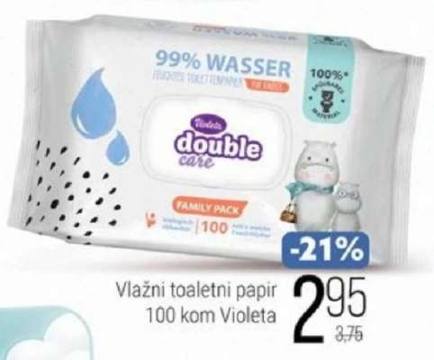 Vlažni toaletni papir 100 kom Violeta