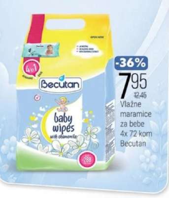 Becutan vlažne maramice za bebe