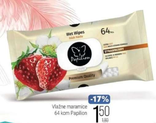 Vlažne maramice 64 kom Papilion